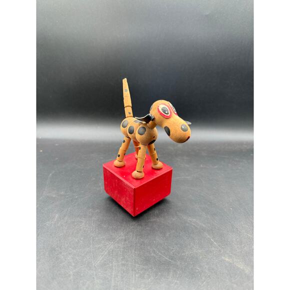 Vintage 1940’s Wooden Push-Button String Puppet “Trix” –Works Like New - Picture 5 of 8